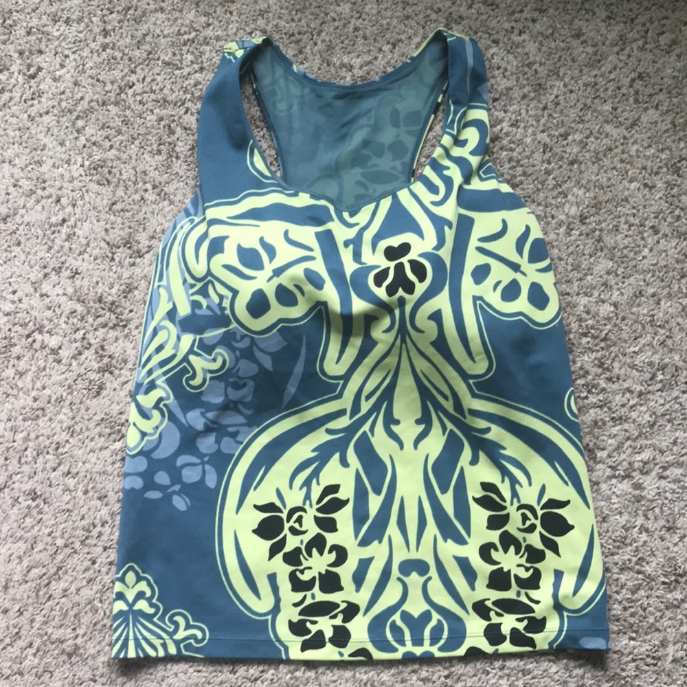 Athleta Paisley Tankini sz 36DD